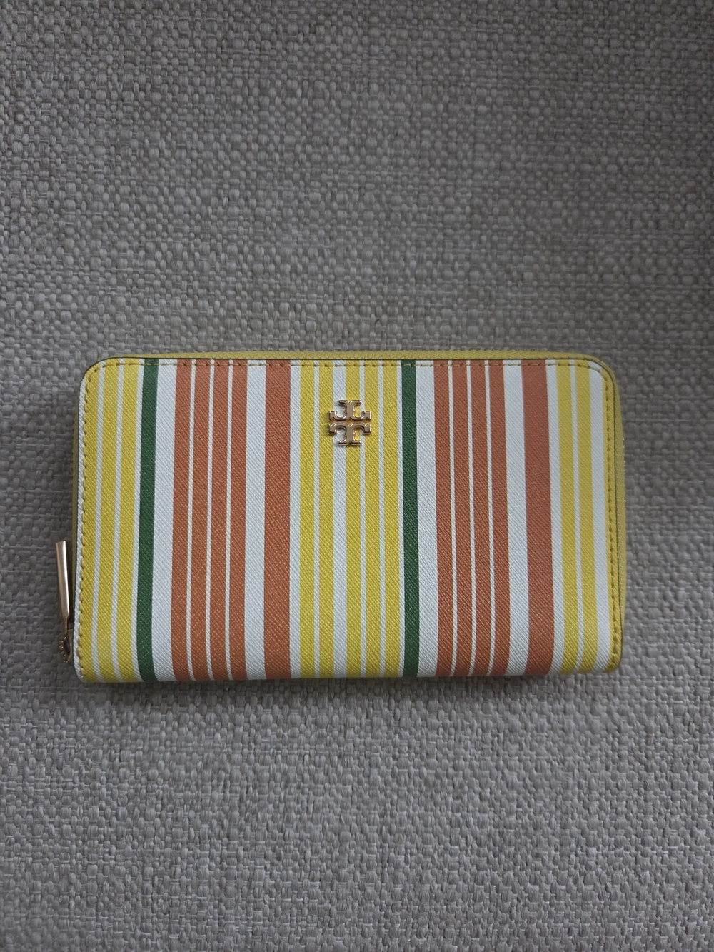 Tory Burch Sunrise Stripe Emerson Continental Wallet